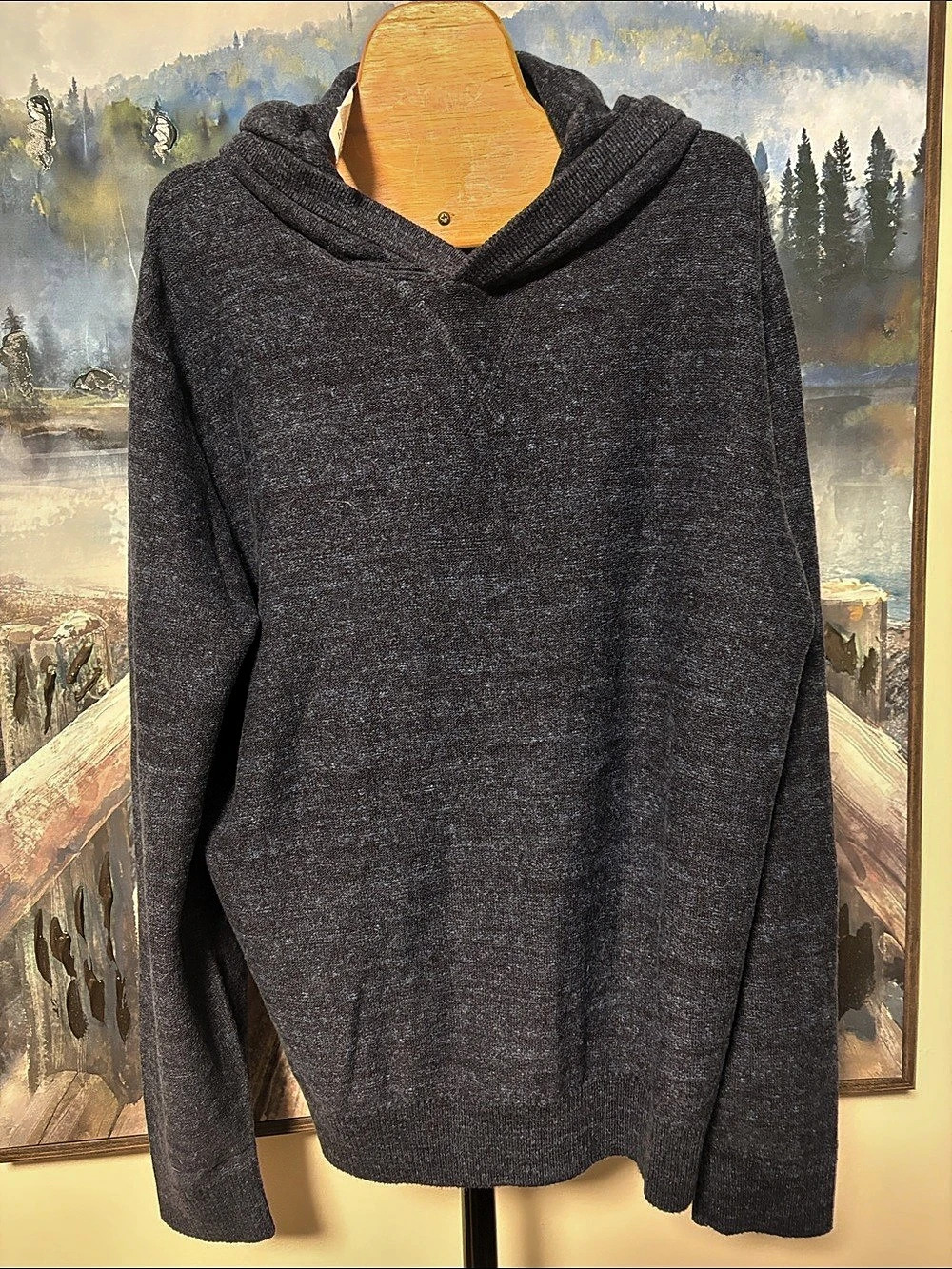 Gap Hooded Sweater Gray Medium